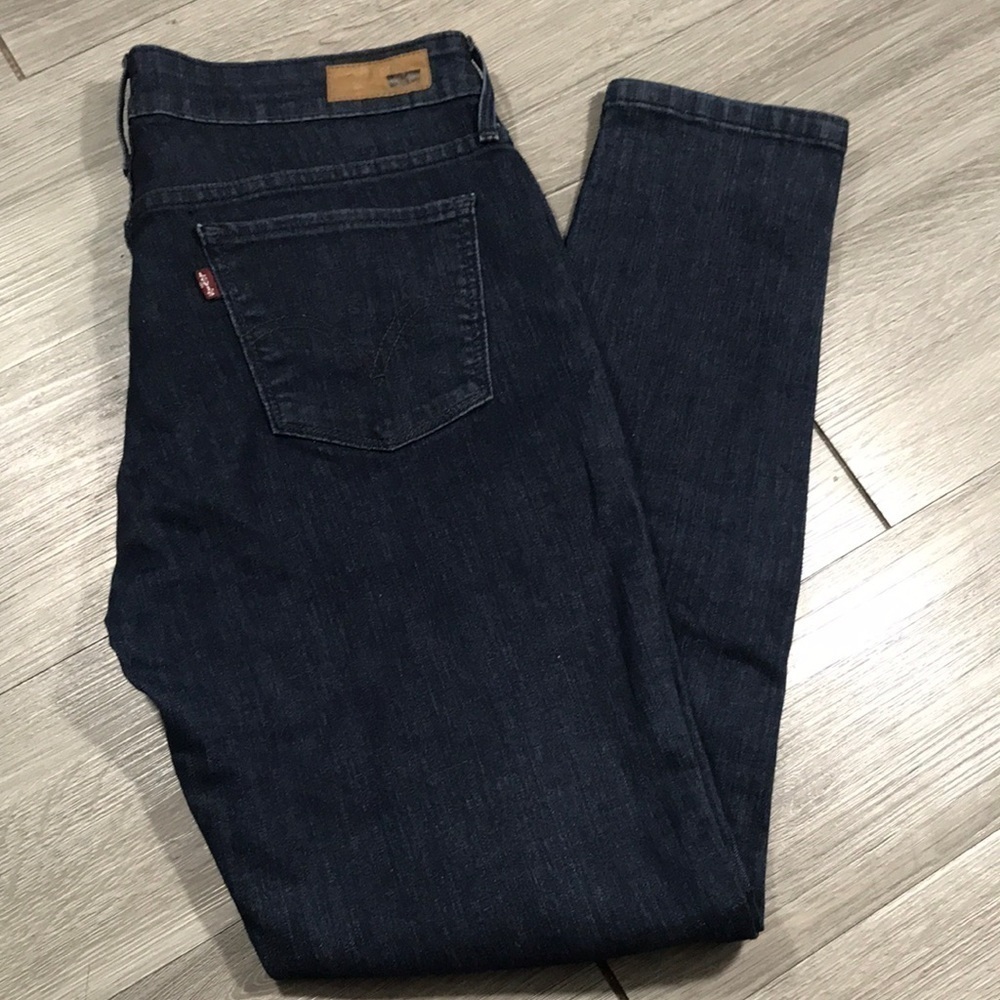 Levi’s Dark Wash 4 pkt Style Zip Front Legging Jeans size 12M